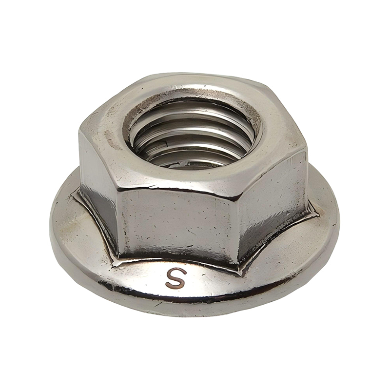 DIN 6923 Гайка шестигранная M8 с фланцем, сталь 8, цинк